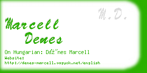 marcell denes business card